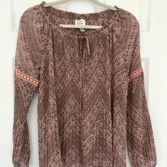 Knox Rose Boho Hippie Style Shirt NWOT - Picture 5 of 5